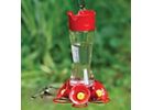 Perky-Pet 204CP-4 Bird Feeder, 5-Port/Perch, Glass, Red, 10-1/2 in H Red