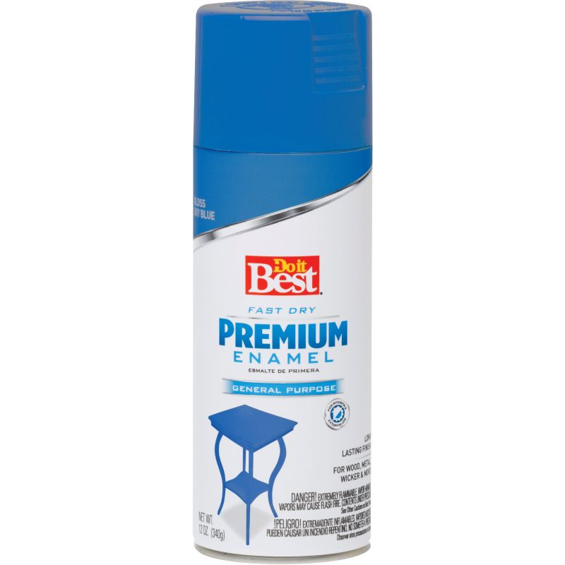 Do it Best Premium Enamel Spray Paint 12 Oz., Ocean Blue