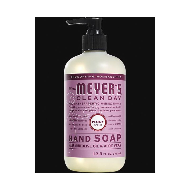 Mrs. Meyer&#039;s 17108 Hand Soap, Liquid, Peony, 12.5 fl-oz Bottle