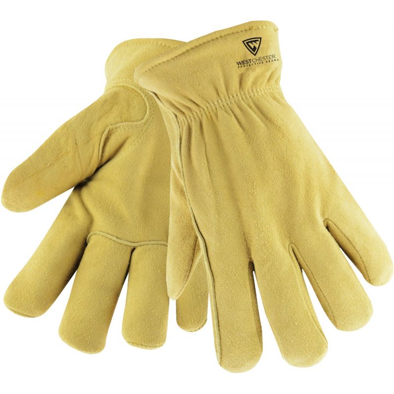 West Chester Protective Gear Deerskin Winter Work Glove L, Tan