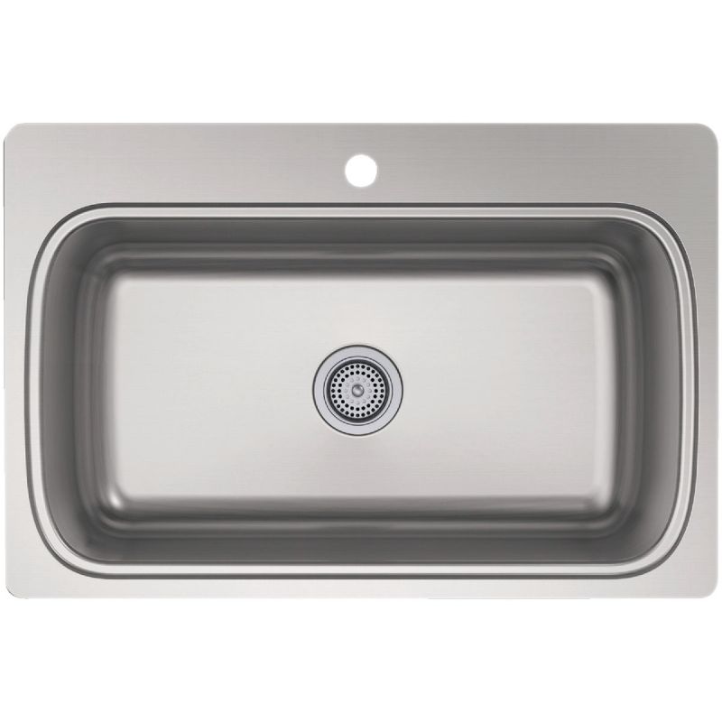 Kohler Verse Single Bowl Kitchen Sink 33 In. X 22 In. X 9-5/16 In. , Stainless Steel