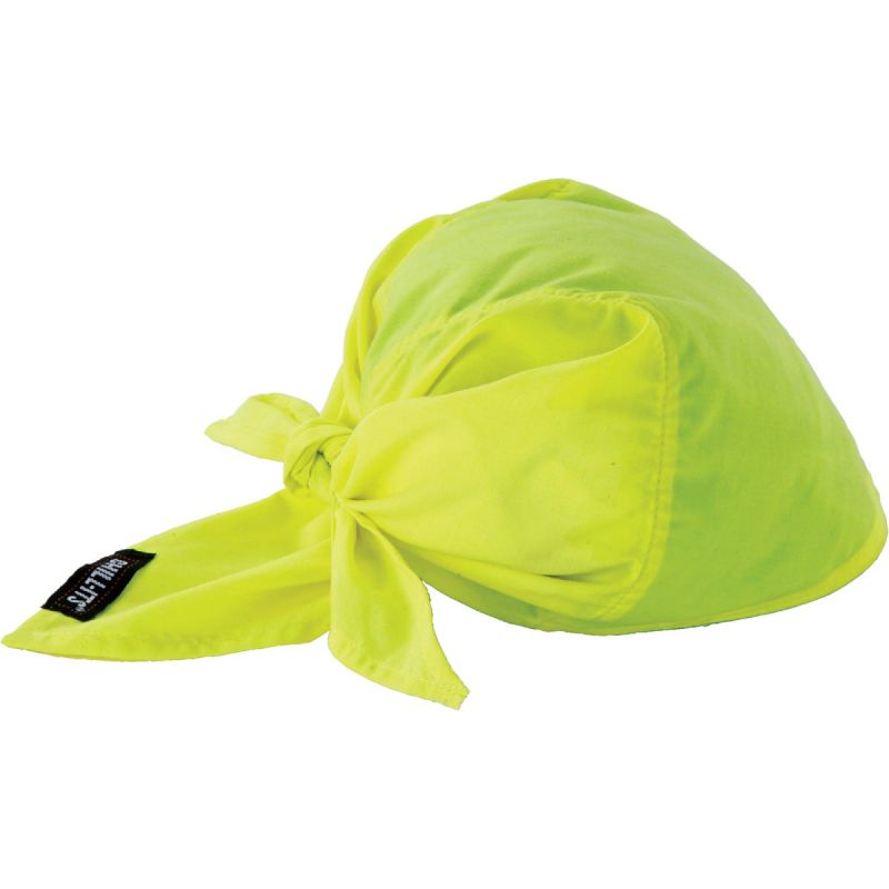 Ergodyne Chill-Its Evaporative Cooling Bandana/Hat High-vis Lime, Triangle Hat