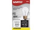 Satco Medium A15 Incandescent Ceiling Fan Light Bulb
