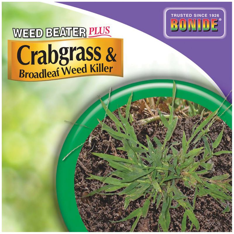 Bonide Weed Beater 066 Crabgrass and Broadleaf Weed Killer, Liquid, Black/Brown, 1 qt Bottle Black/Brown