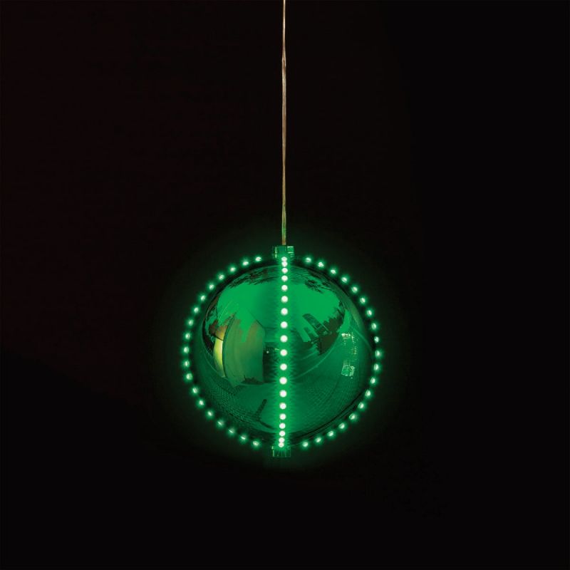 Alpine 7 In. LED Lighted Christmas Ornament Green