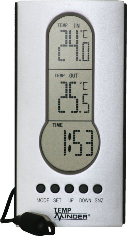 TempMinder Wireless Indoor and Outdoor Thermometer w/ Weather