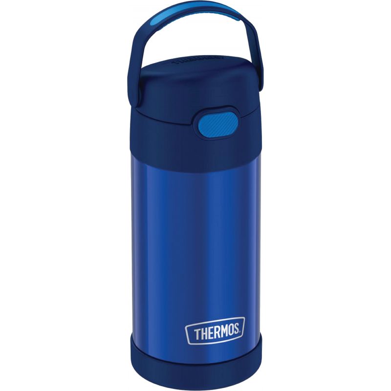 Thermos Funtainer Insulated Vacuum Water Bottle 12 Oz., Navy