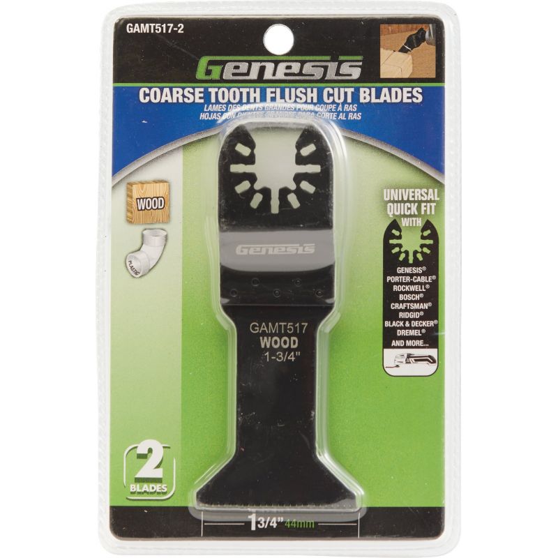 Genesis HCS Coarse Tooth Flush Cut Oscillating Blade