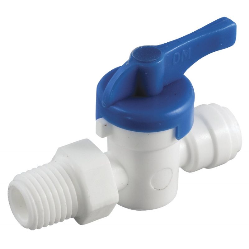 Anderson Metals Plastic Push-in Ball Valve 3/8 In. X 3/8 In. MIP