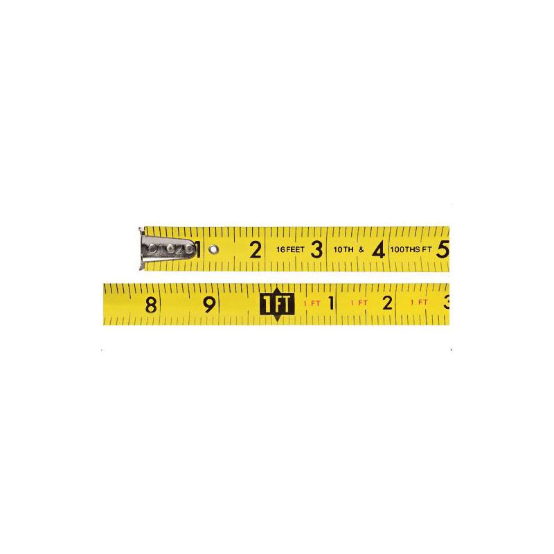 KESON Economy Series PG2510 Tape Measure, 25 ft L Blade, 1 in W Blade, Steel Blade, ABS Case 25 Ft