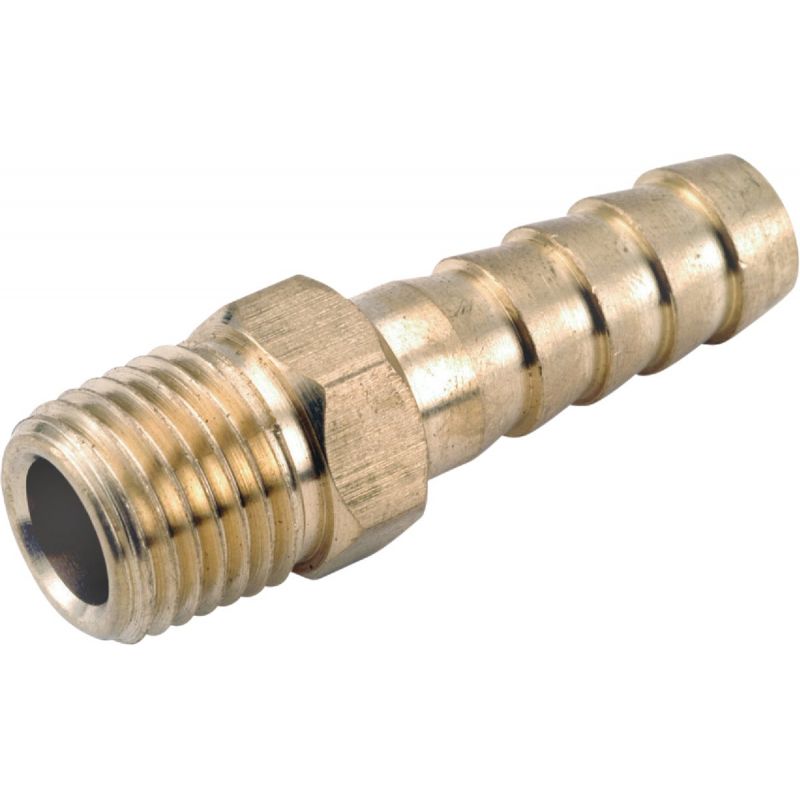 Anderson Metals Brass Hose Barb X MPT 3/8&quot; ID X 1/4&quot; MPT (Pack of 5)