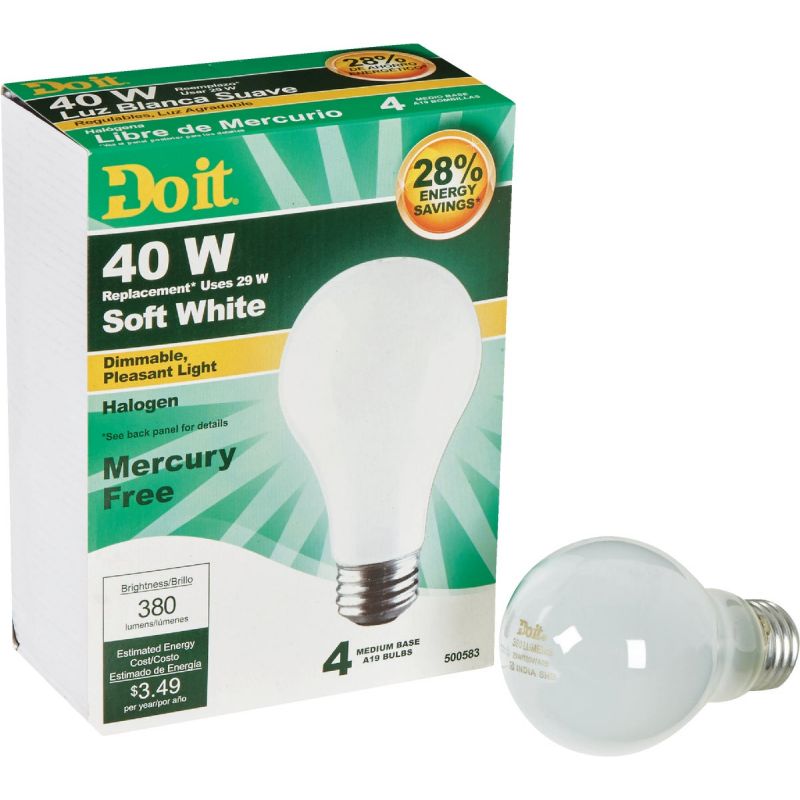 Do it A19 Halogen Light Bulb