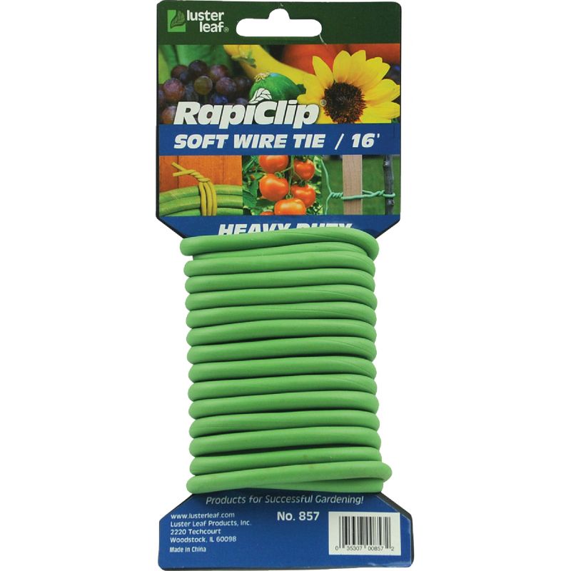 Rapiclip Heavy-Duty Soft Wire Twist Plant Tie Green