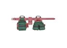 CLC Signature Elite Series 54531 Tool Belt Combo System, 29 to 42 in Waist, 58 in L, Nylon, Green, 17-Pocket Green