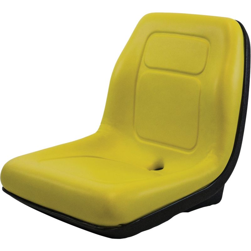 Concentric International Black Talon Ultra High Back Tractor Seat Yellow