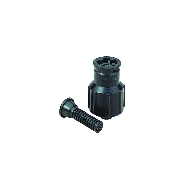 Orbit 54010D Shrub Sprinkler Head, 1/2 in Connection, FNPT, Plastic Black