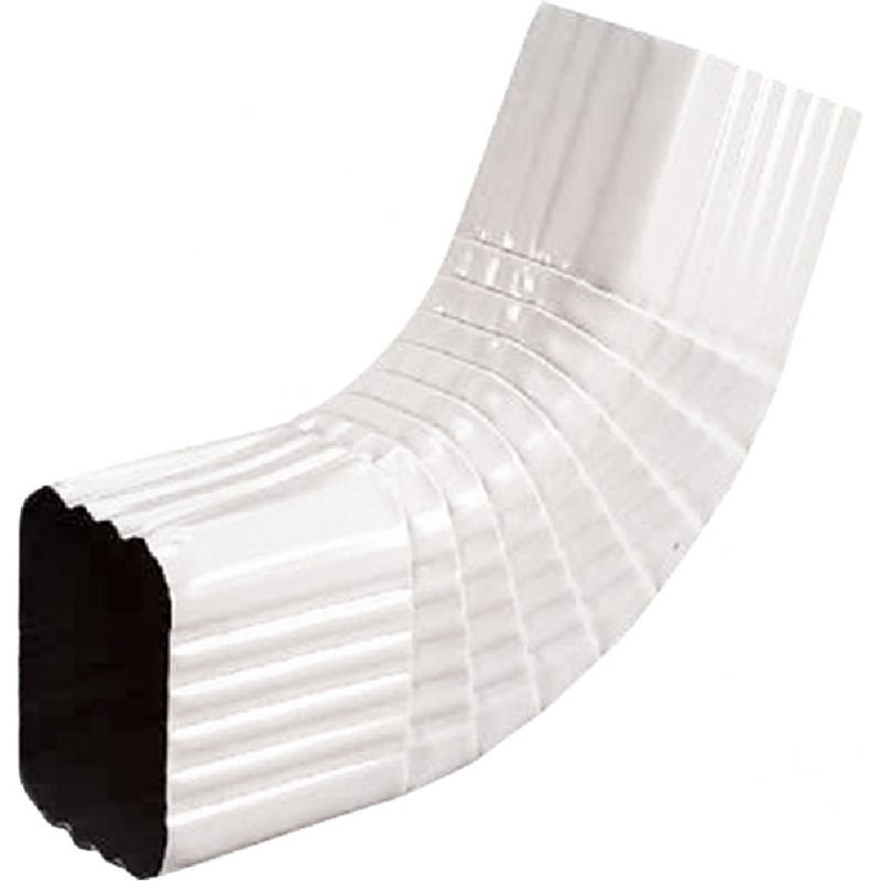 Spectra Metals Aluminum Side B-Style Downspout Elbow White