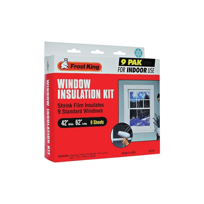 Frost King V73/9H Indoor Shrink Window Kit, 42 in W, Plastic