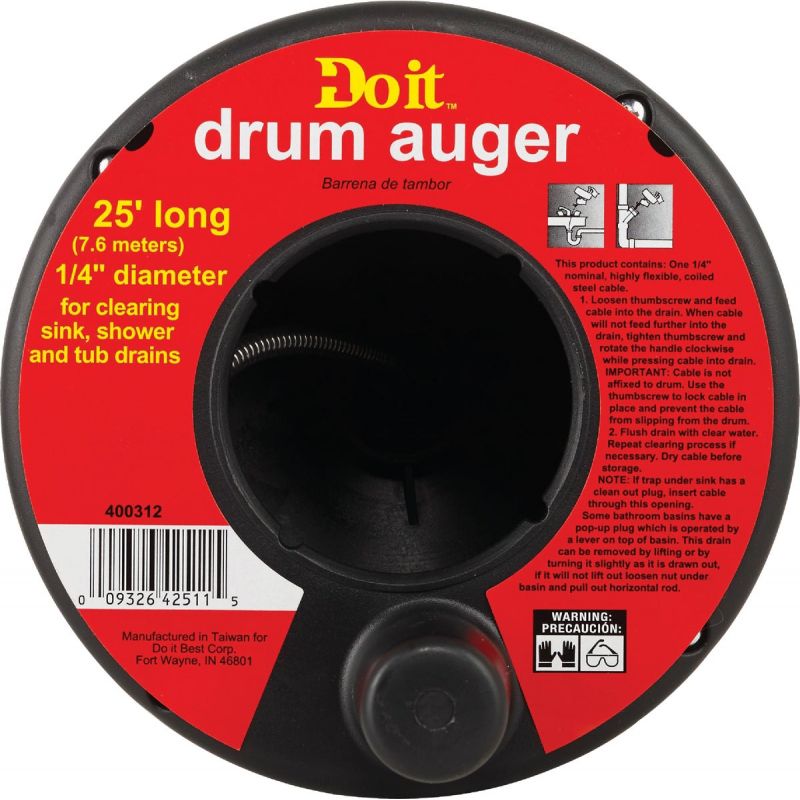 Do it Best Drum Drain Auger