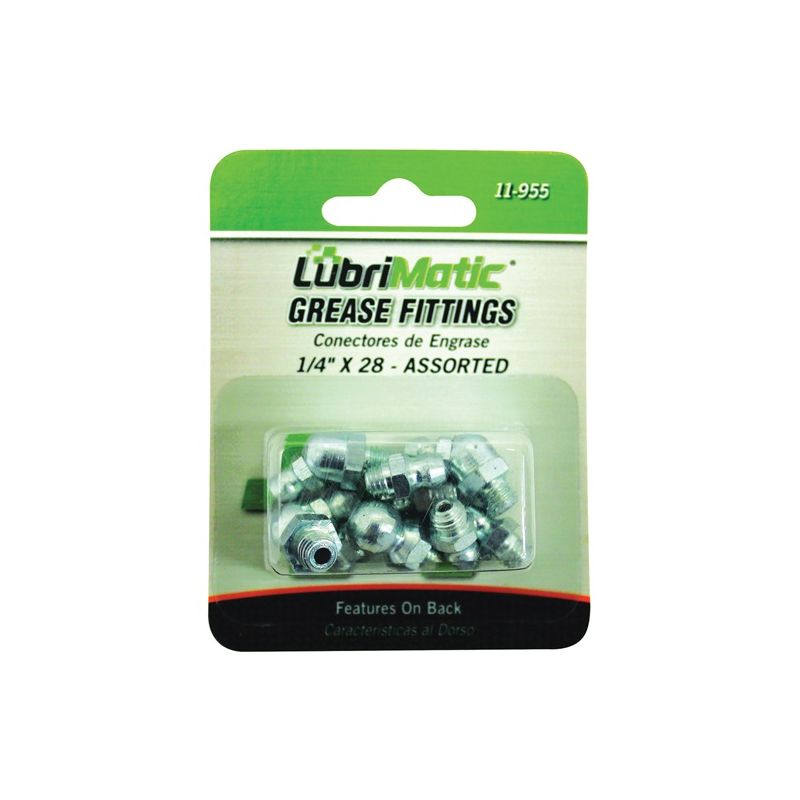 Lubrimatic 11-955 Grease Fitting Assortment, 1/4-28