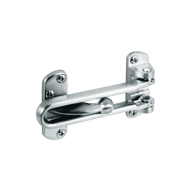Defender Security U 10308 Swing Bar Lock, Zinc, Satin Nickel