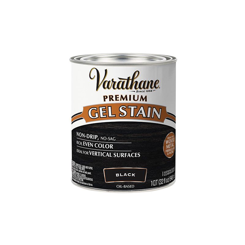 Varathane 358176 Premium Stain, Black, Gel, Paste, 1 qt Black