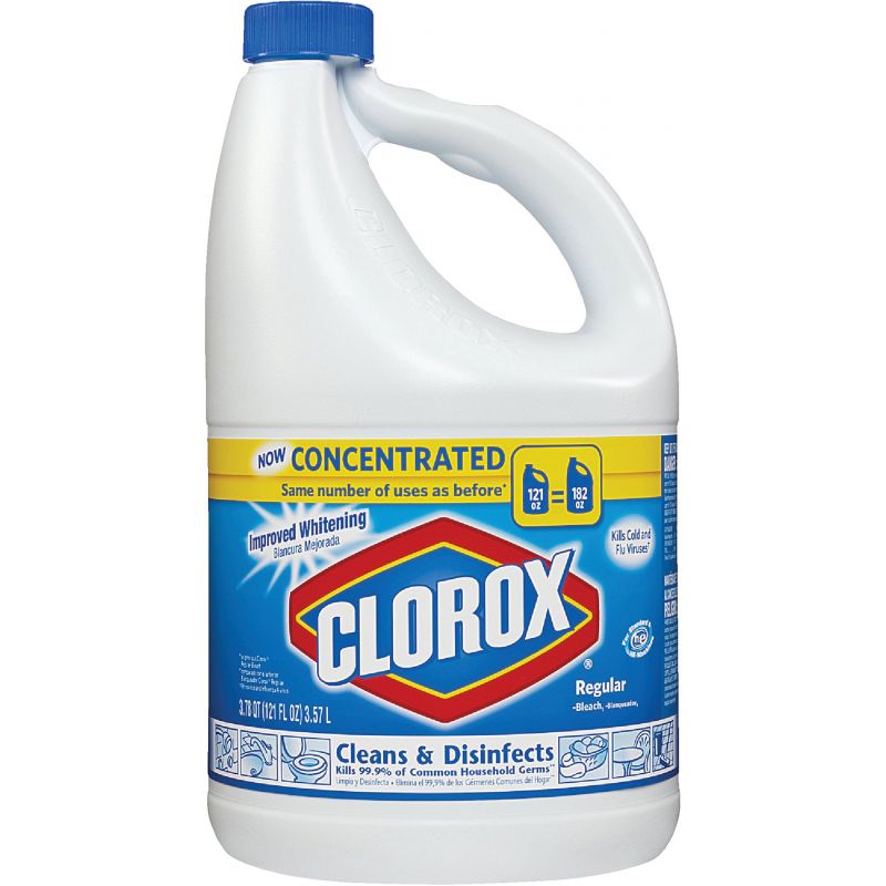 Clorox Regular Concentrated Liquid Bleach 121 Oz. (Pack of 3)