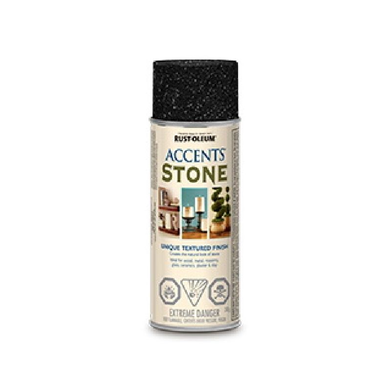 Rust-Oleum N7991830 Spray Paint Textures, Black Granite, 340 g, Can Black Granite
