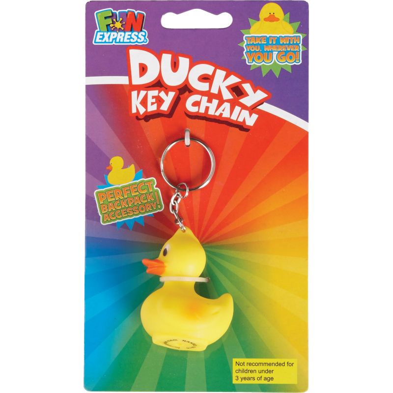Fun Express Ducky Key Chain Yellow (Pack of 12)