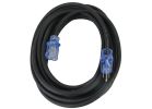 PowerZone OREC732825 Extension Cord, 12/3 AWG Cable, 25 ft L, 15 A, Black