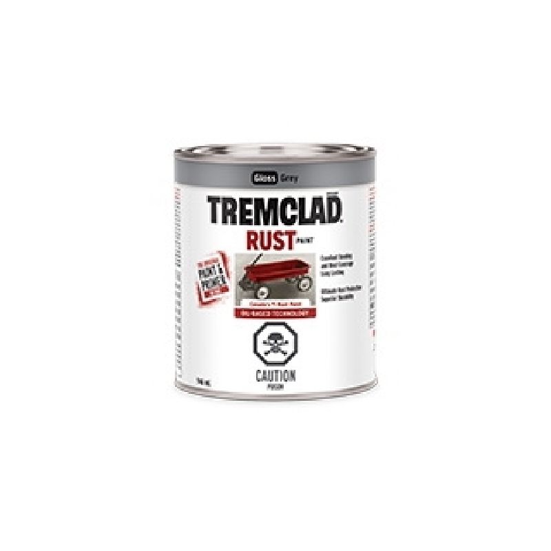 Tremclad 254908 Rust Preventative Paint, Oil, Gray, 946 mL, Can Gray