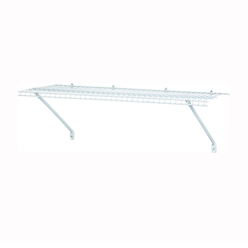 ClosetMaid 1021 Shelf Kit, 24 in L, 12 in W, Steel, White White