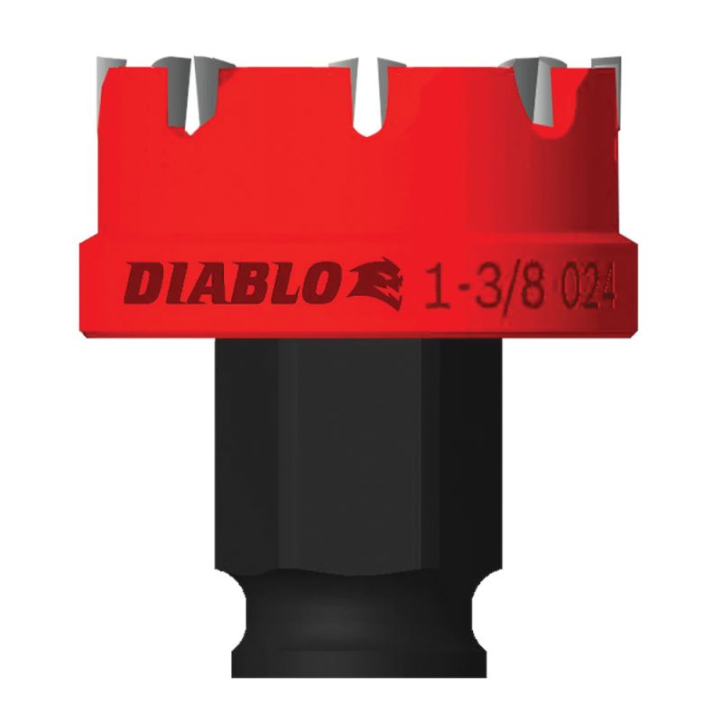 Diablo Steel Demon DHS1375CF Hole Cutter, 1-3/8 in Dia, Carbide Cutting Edge