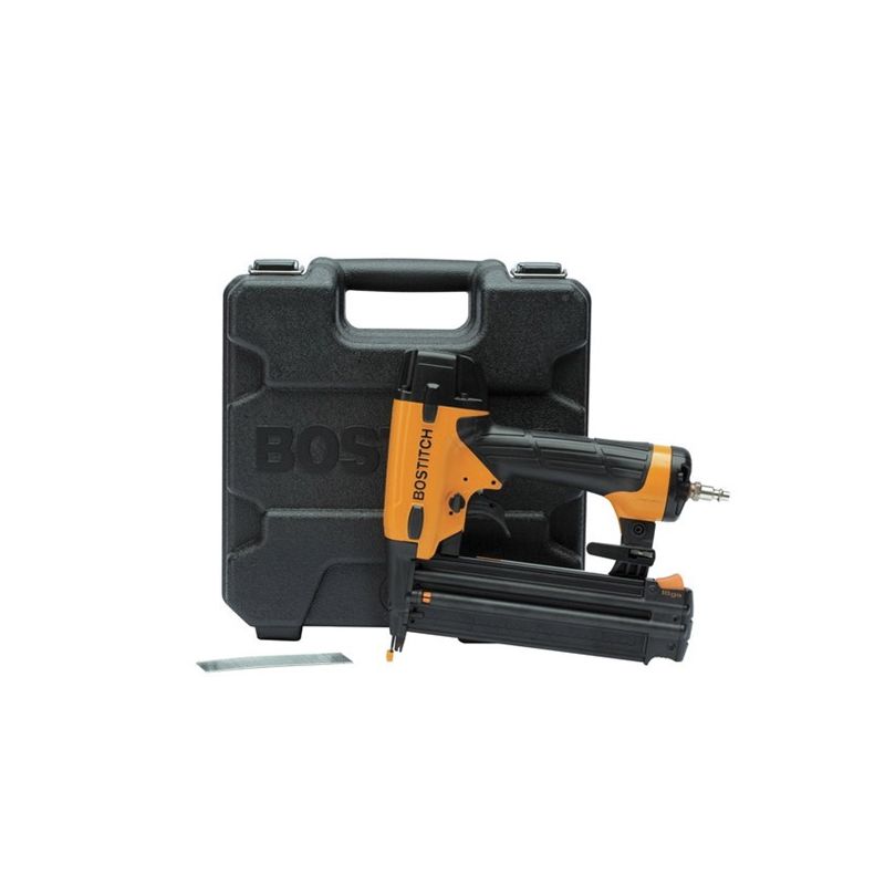 Bostitch BT1855K Brad Nailer Kit, 110 Magazine, Glue Collation, 2-1/8 in Fastener