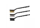 Hyde 46660 Wire Brush, Brass/Nylon/Stainless Steel Bristle, Assorted Bristle, Polypropylene Handle, 7 in L Handle