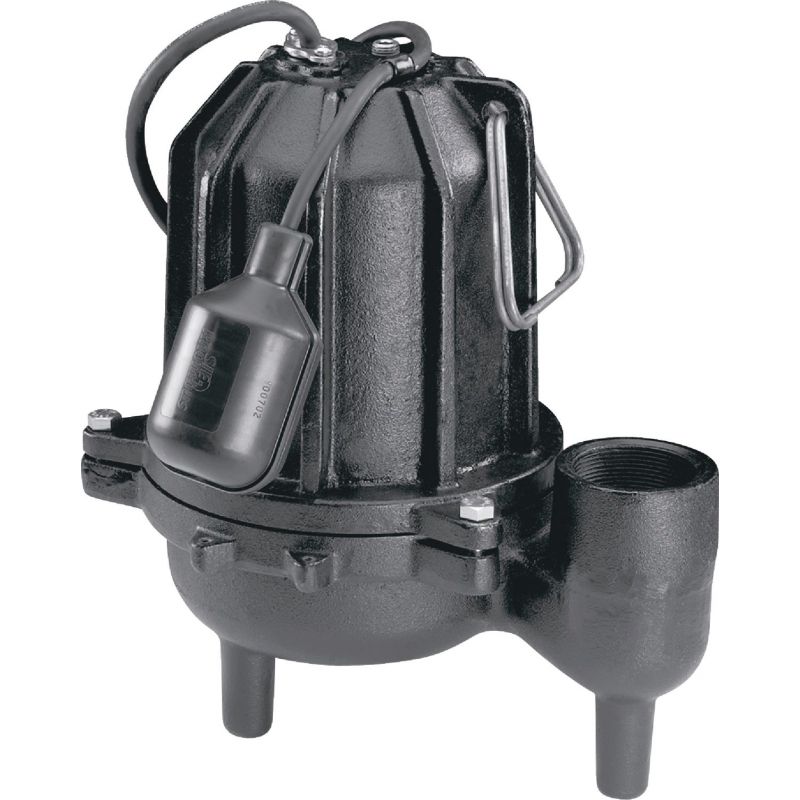 Wayne Cast Iron Sewage Ejector Pump w/Piggyback Tether Switch 1/2 H.P., 7680 GPH At 0 Ft.