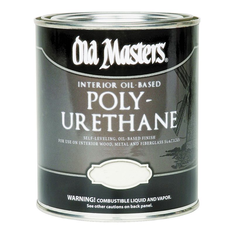 Old Masters 49604 Polyurethane, Liquid, Clear, 1 qt, Can Clear