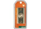 IQ America Wired Lighted Doorbell Push-Button Polished Brass