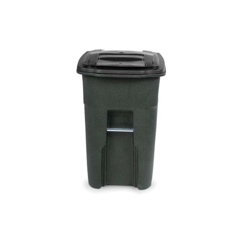 Toter EVR II 79248 Trash Can, 48 gal Capacity, Polyethylene, Greenstone, Lid Closure 48 Gal, Greenstone