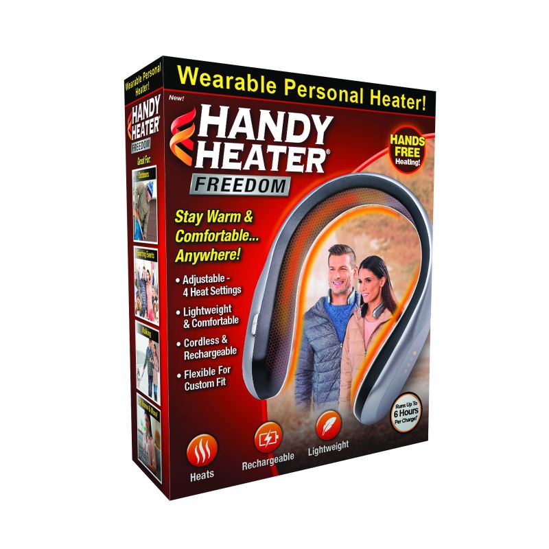 Handy Heater HTBS-MC12/4 Wearable Heater, ABS/Stainless Steel/TPE, Black Black