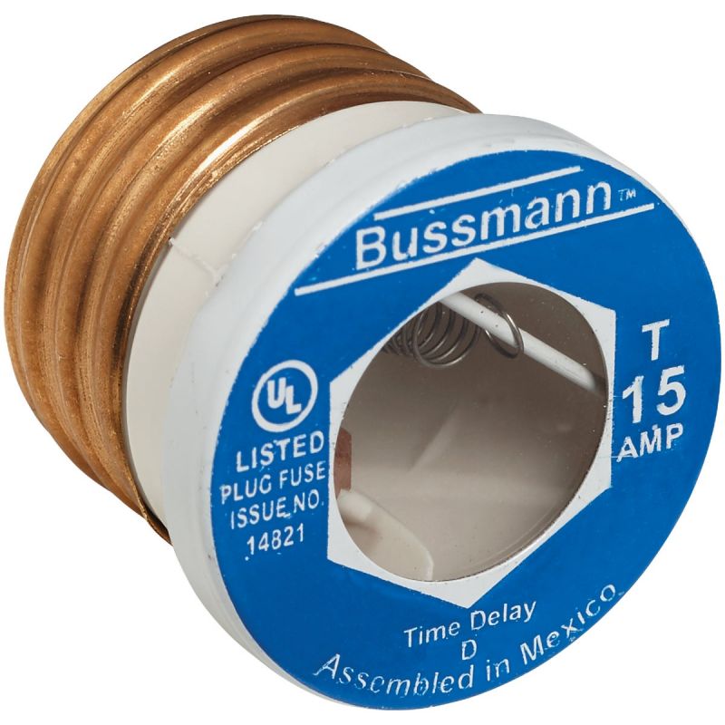 Bussmann Fusetron T Plug Fuse 10,000 AIC, 15