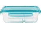 Pyrex MealBox Divided Glass Storage Container 3.4 Cup