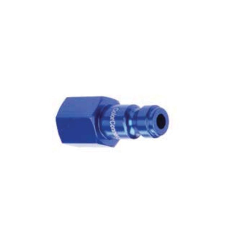 ColorConnex A72430C-X Plug, 1/4 in, FNPT, Aluminum, Anodized Blue