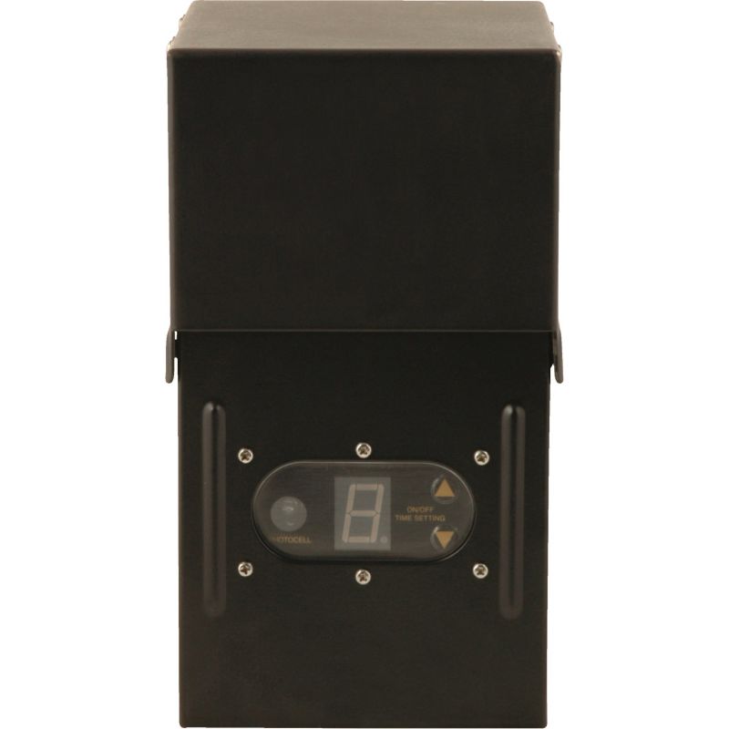 Moonrays 300W Low Voltage Control Box With Digital Photocell Black