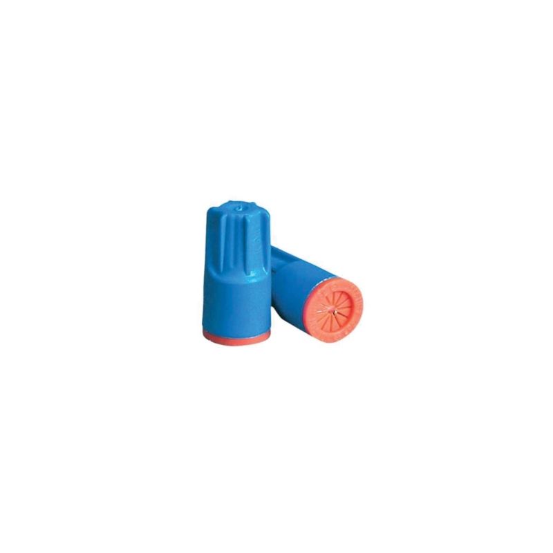 King Innovation Dryconn Series 62125 Wire Connector, 22 to 12 AWG Wire, Copper Contact, Aqua/Orange Aqua/Orange