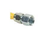 BrassCraft ProCoat Series CSSD54-12 Gas Connector, 1/2 x 1/2 in, Stainless Steel, 12 in L