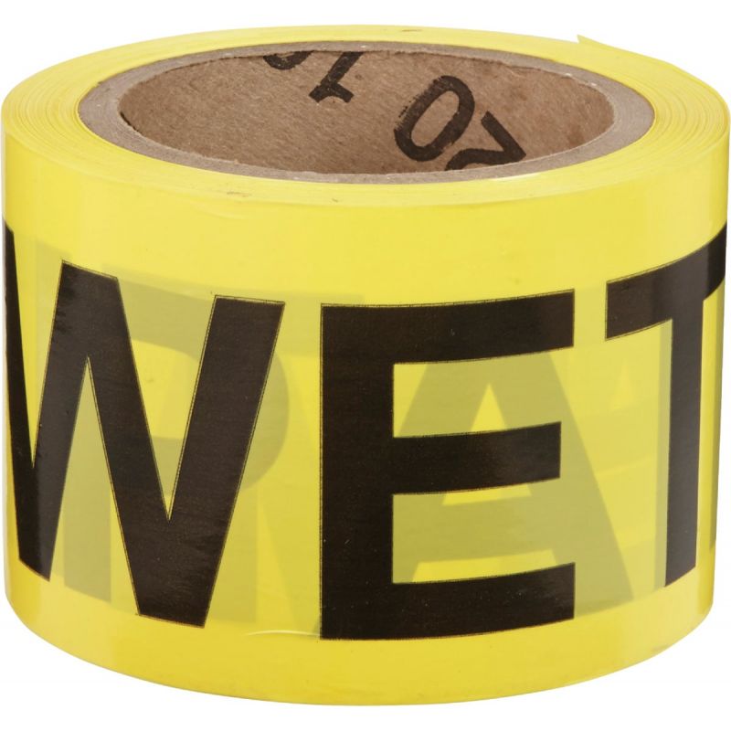 Buy Irwin Wet Paint Caution Tape Yellow With Black Print