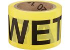 Irwin Wet Paint Caution Tape Yellow With Black Print