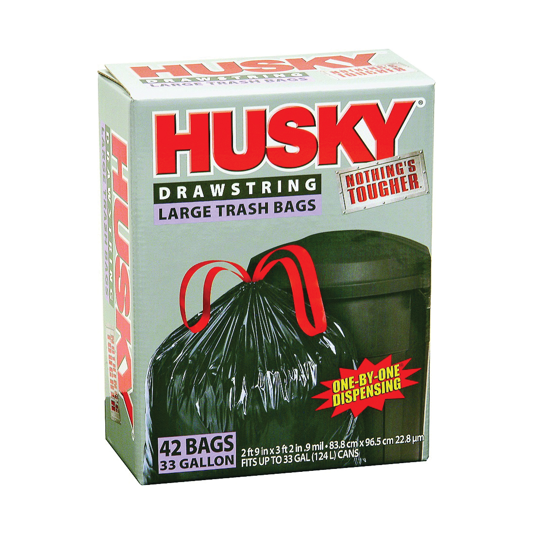 Buy Husky HK13DS120C-P Kitchen Trash Bag, 13 gal Capacity, Polyethylene, Clear  13 Gal, Clear