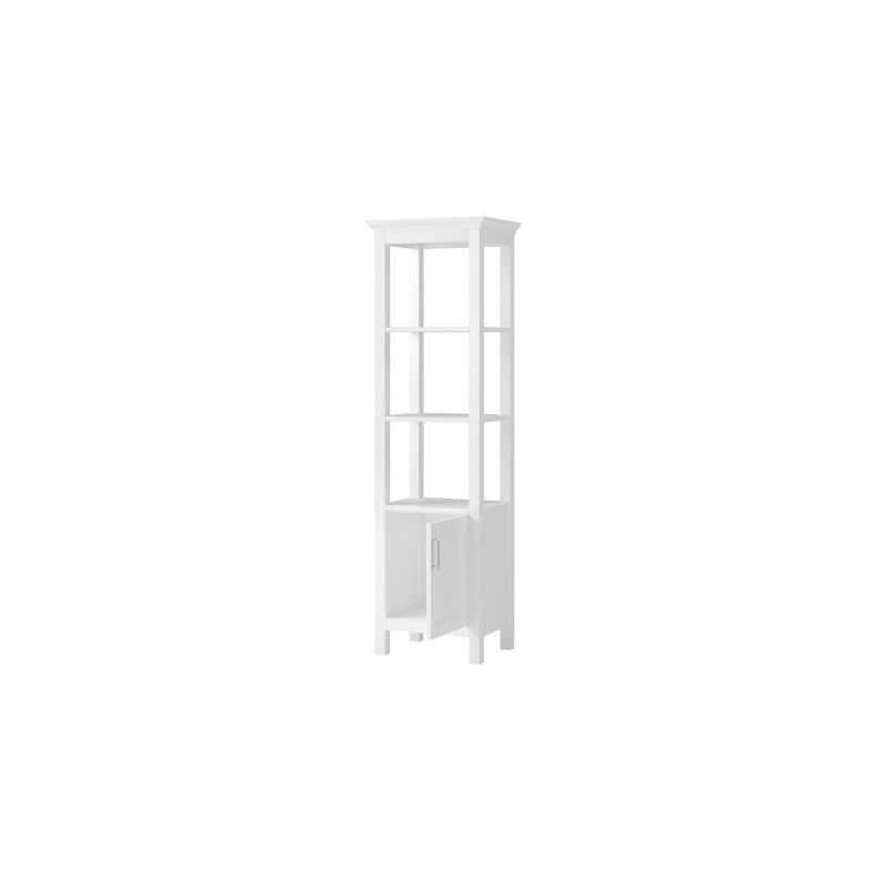 Craft + Main Hollis Series HOWL1970 Linen Cabinet, 1-Door, 2-Shelf, Natural Wood White